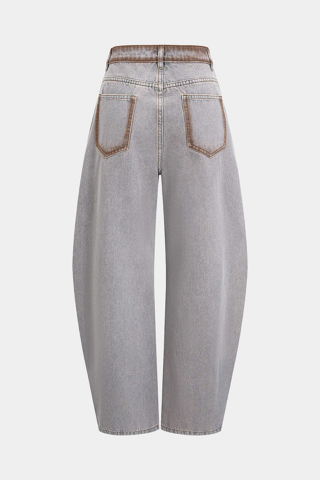Denim Stitching Washed Pocket Jeans - Weenar