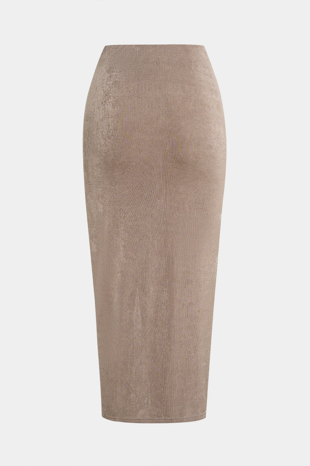Asymmetrical Twist Knot Split High Waist Skirt - Weenar