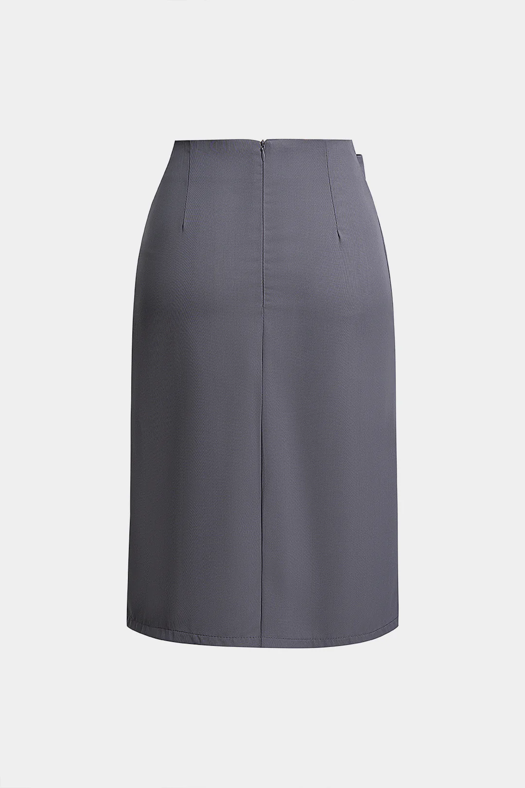 Asymmetrical Ruched Zipper Strappy Split Skirt - Weenar
