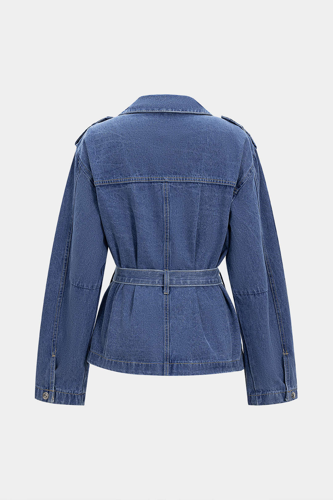 Denim Belted Outerwear - Weenar