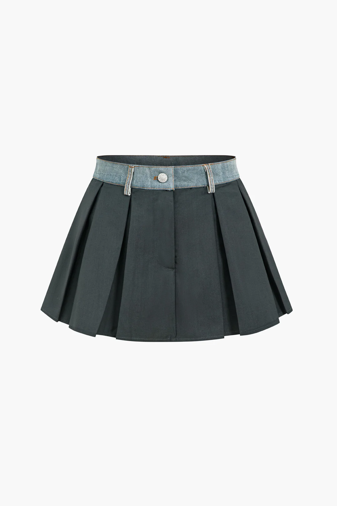 Denim Patchwork Mini Skirt - Weenar