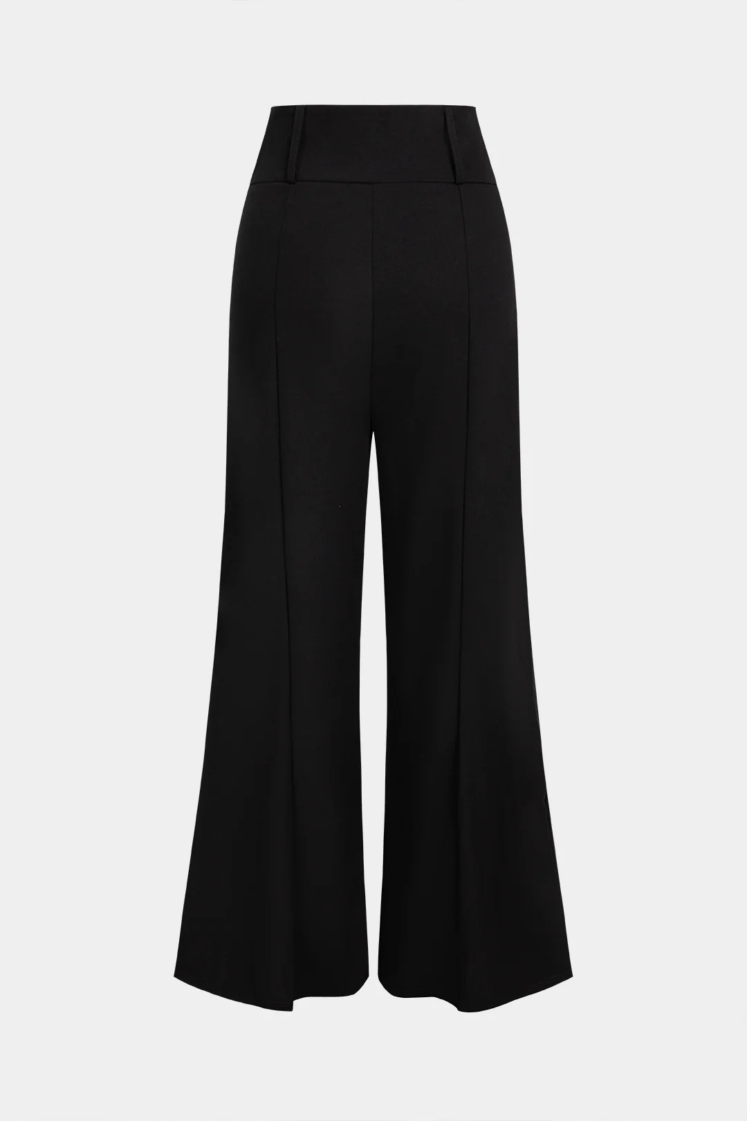 Metallic Button High Waist Wide Leg Pants - Weenar