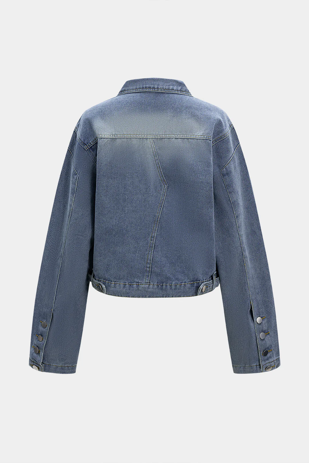 Denim Washed Button Jacket - Weenar