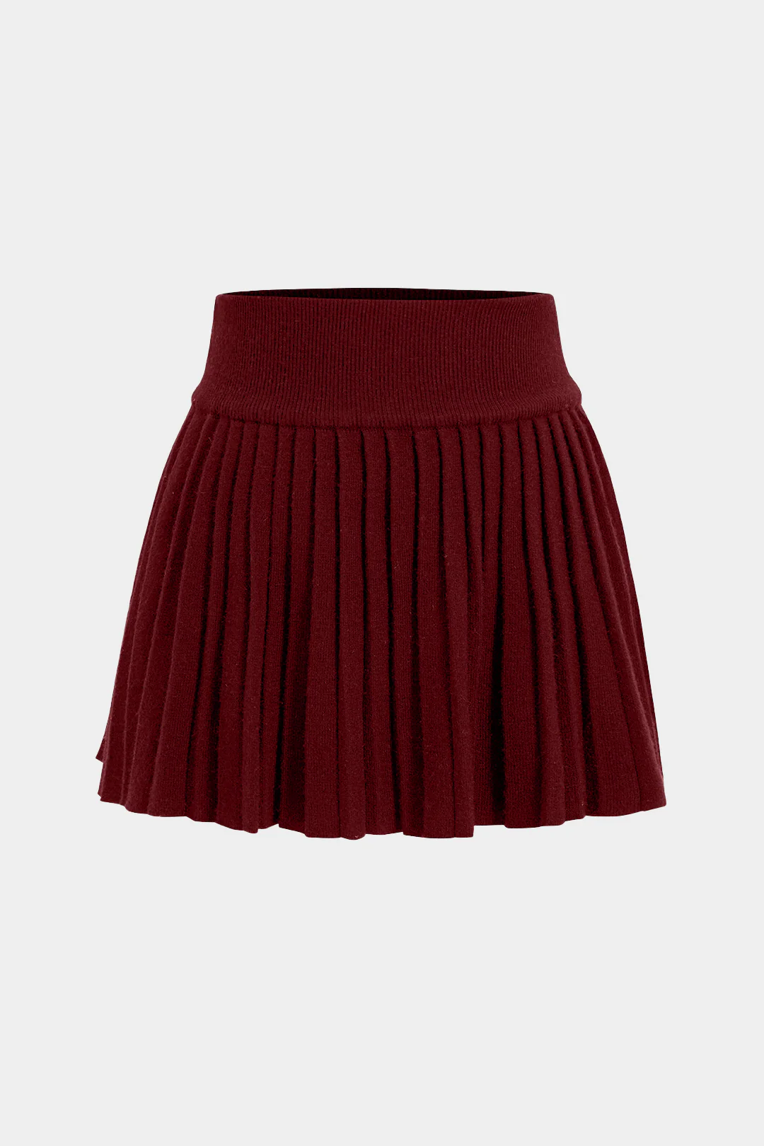 Basic Knit Pleated Skirt - Weenar