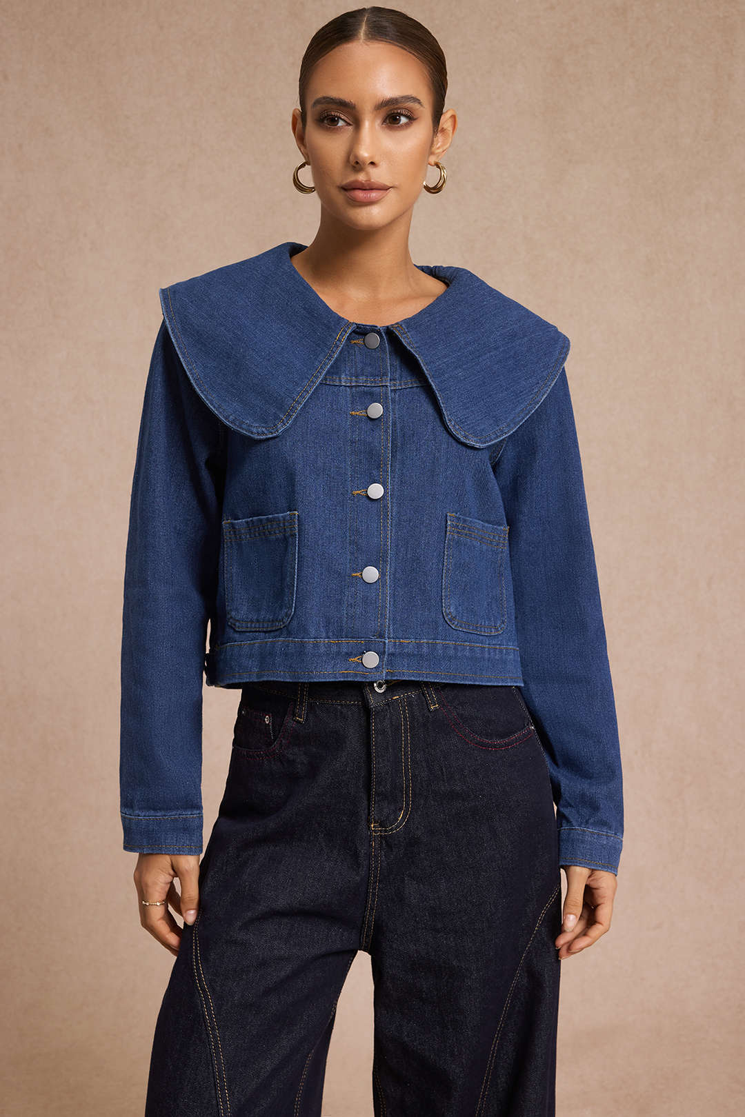 Denim Lapel Outerwear - Weenar