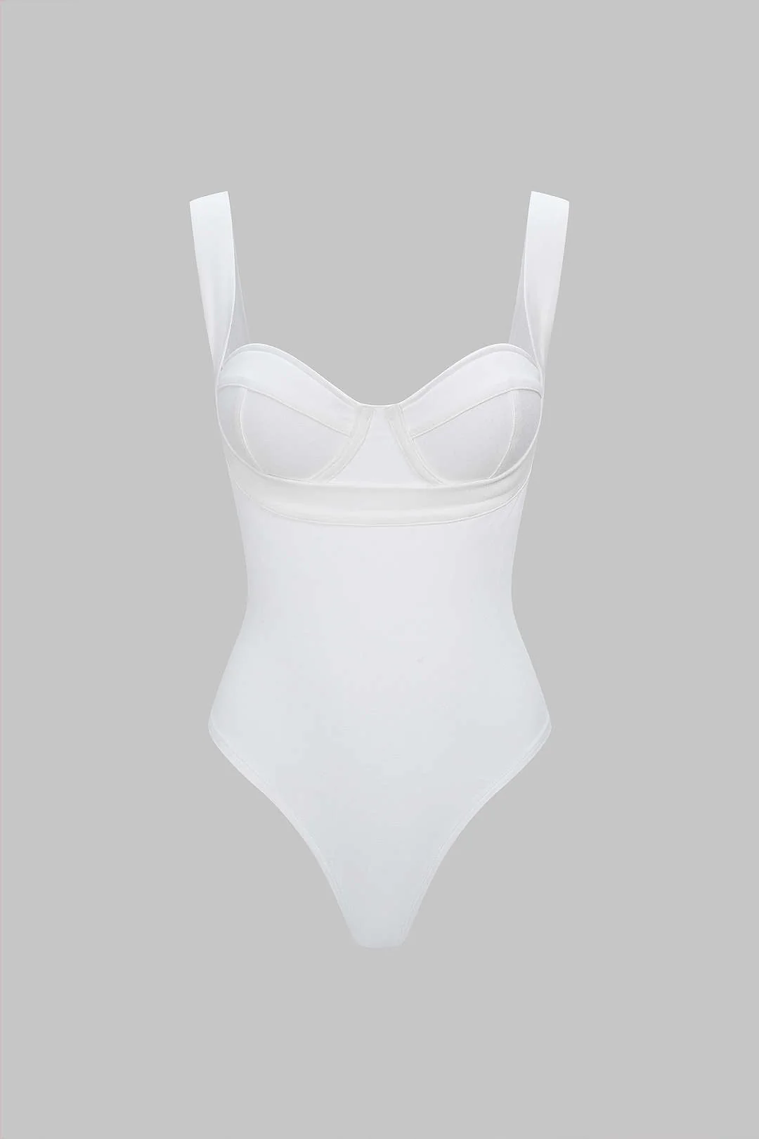 Solid Slip Sleeveless Bodysuit - Weenar