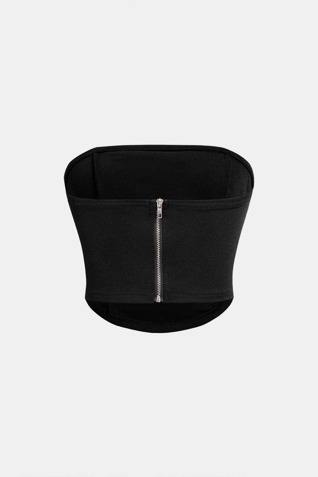 Metallic Zipper Tube Top - Weenar