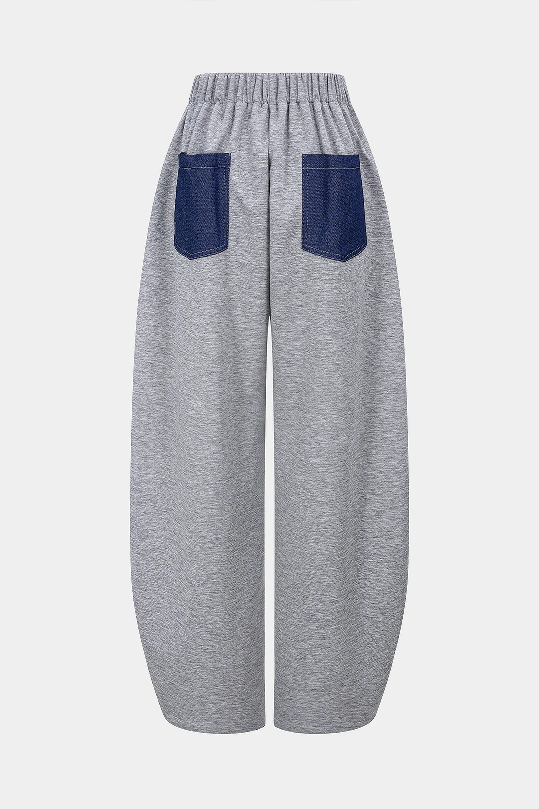Patchwork Denim Asymmetrical Pants - Weenar