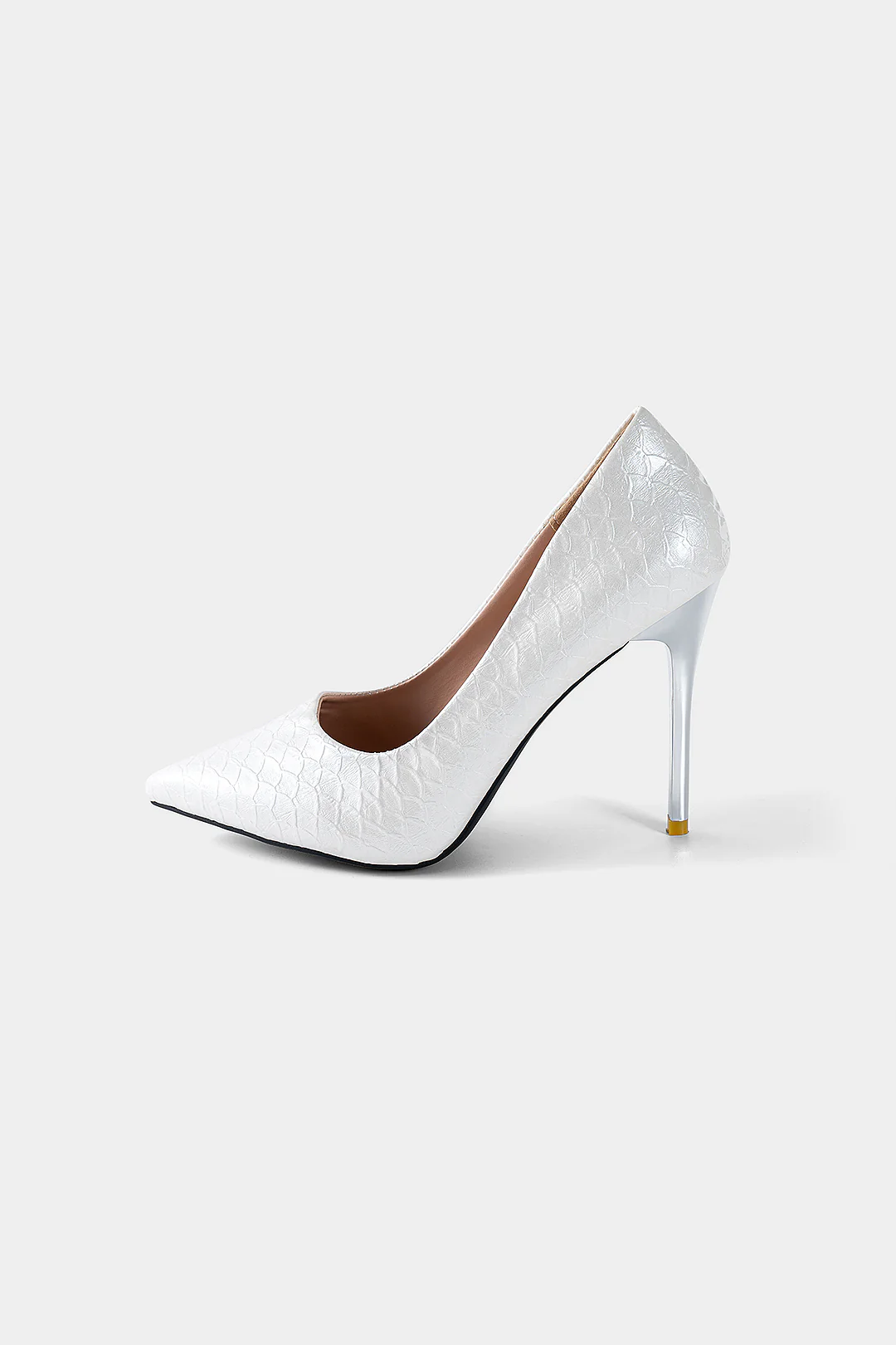 Textured Pointed Heels - Weenar