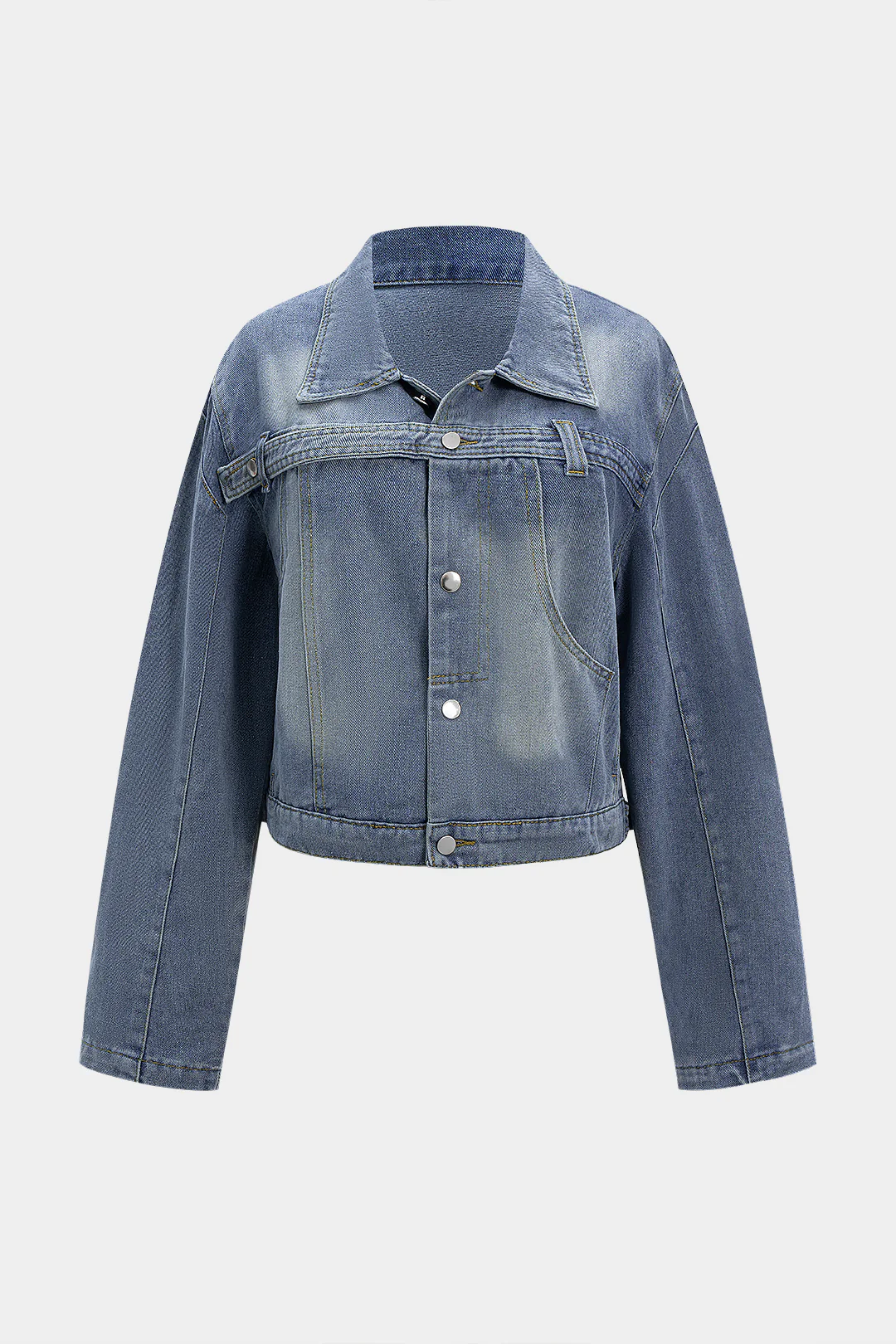Denim Washed Button Jacket - Weenar