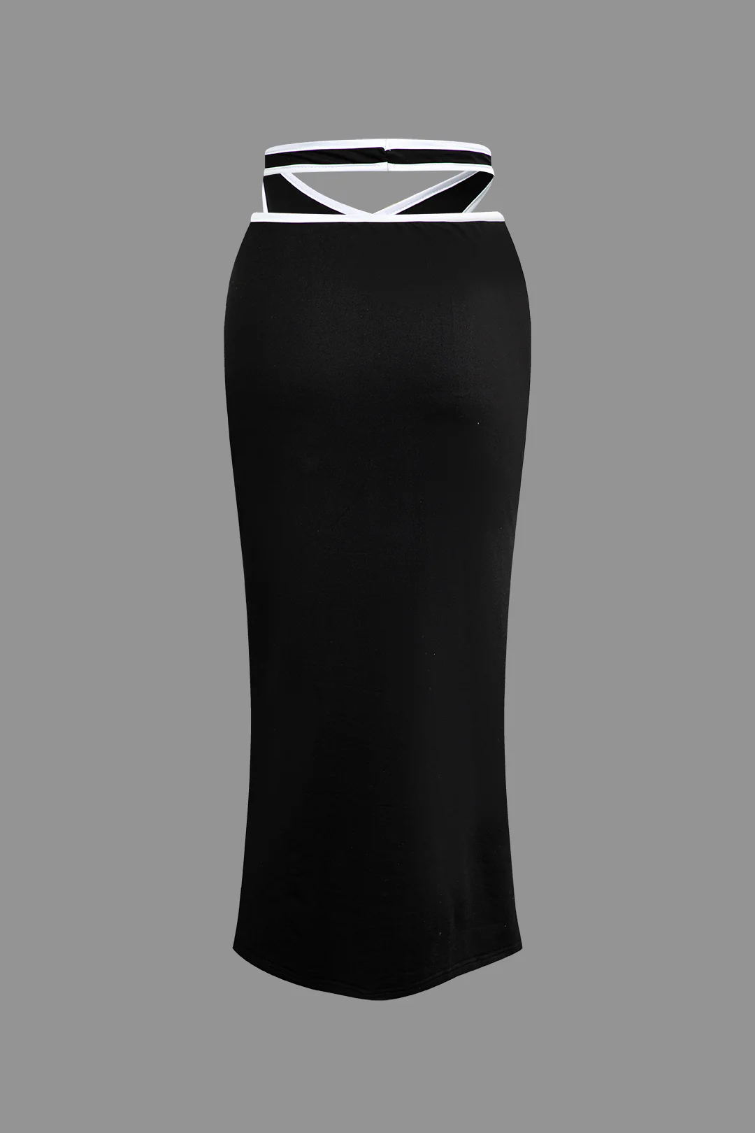 Contrast Crossed Asymmetrical Cover Up - Weenar