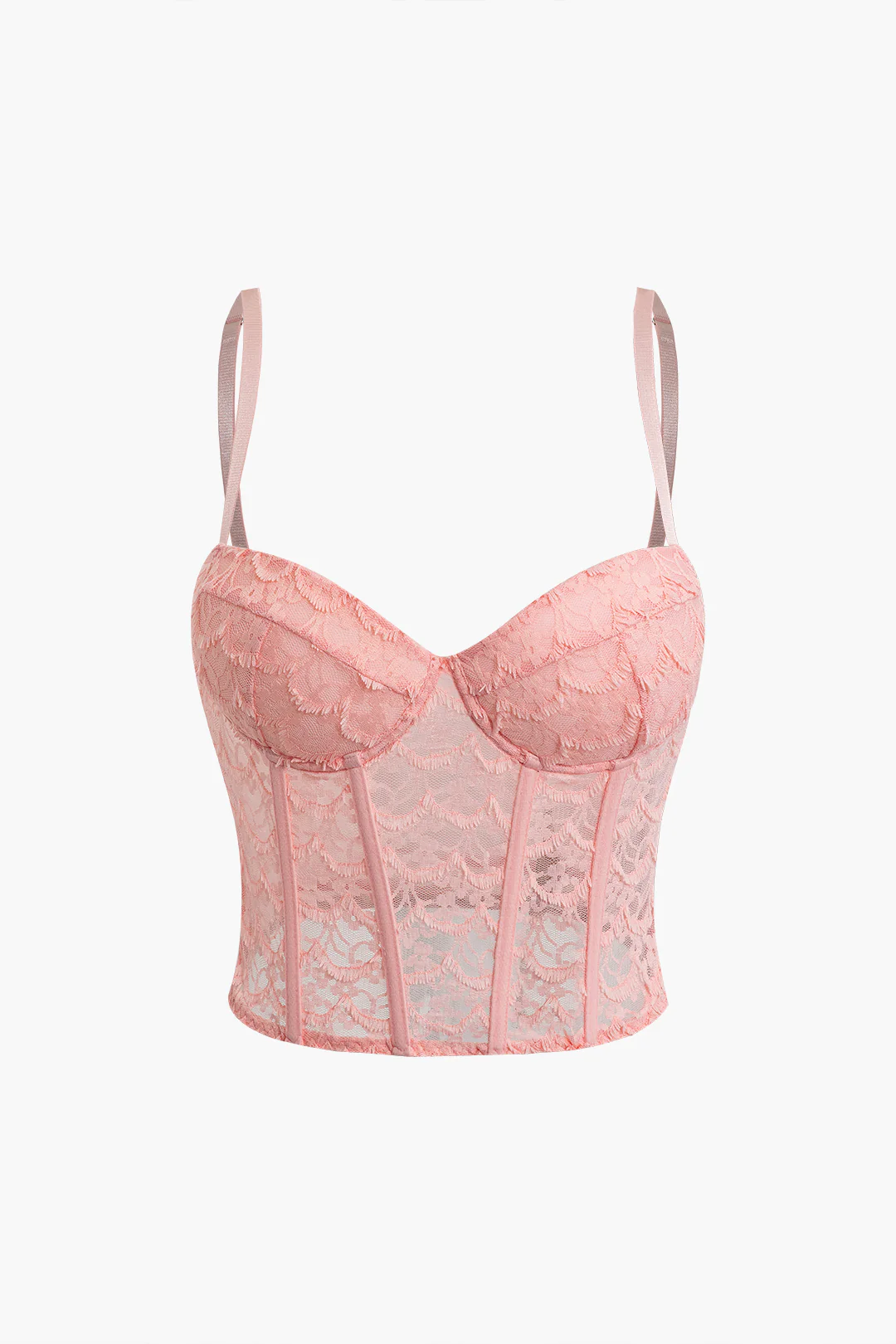 Lace Corset Waist Cami Top - Weenar