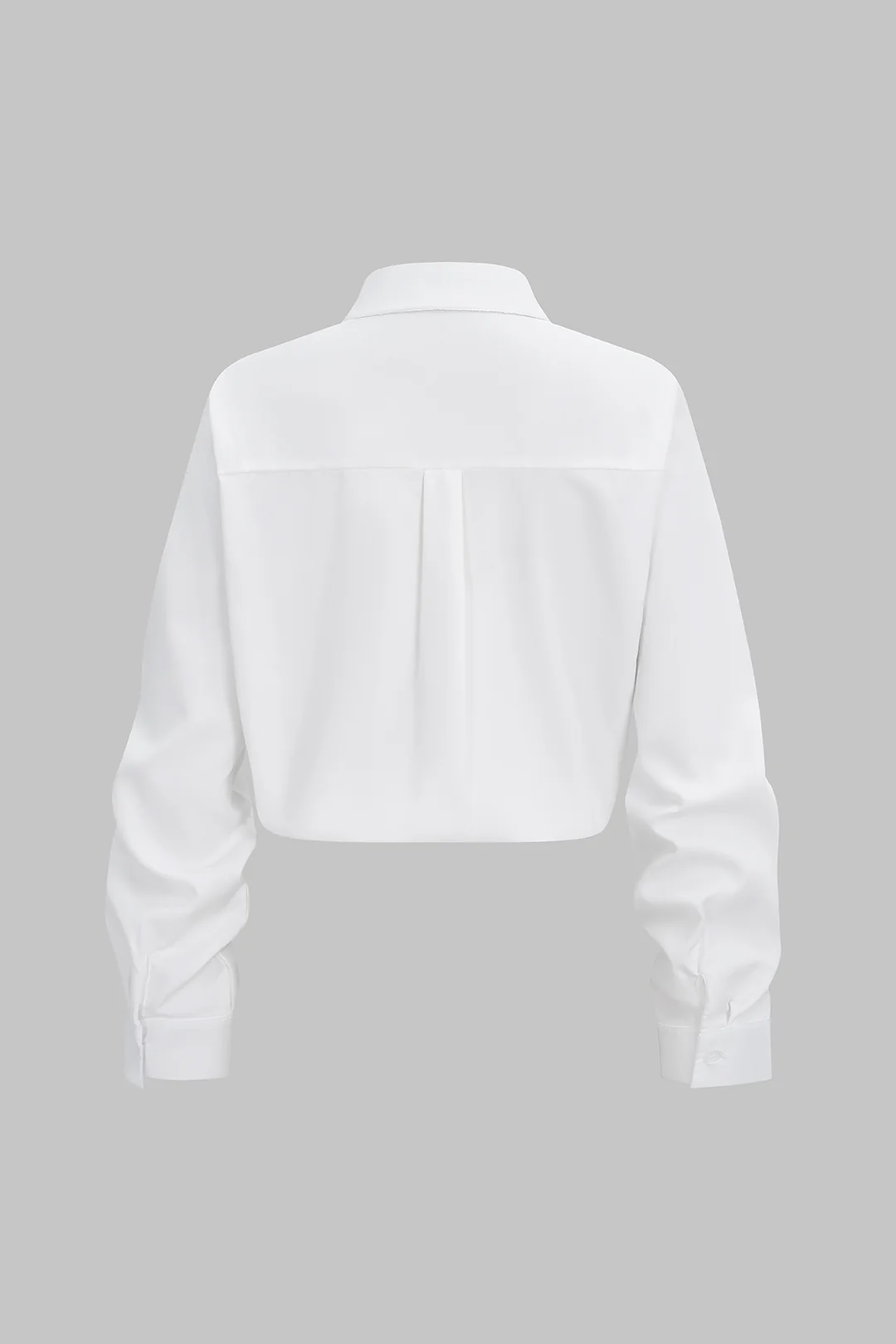 Solid Asymmetrical Long-Sleeve Shirt - Weenar
