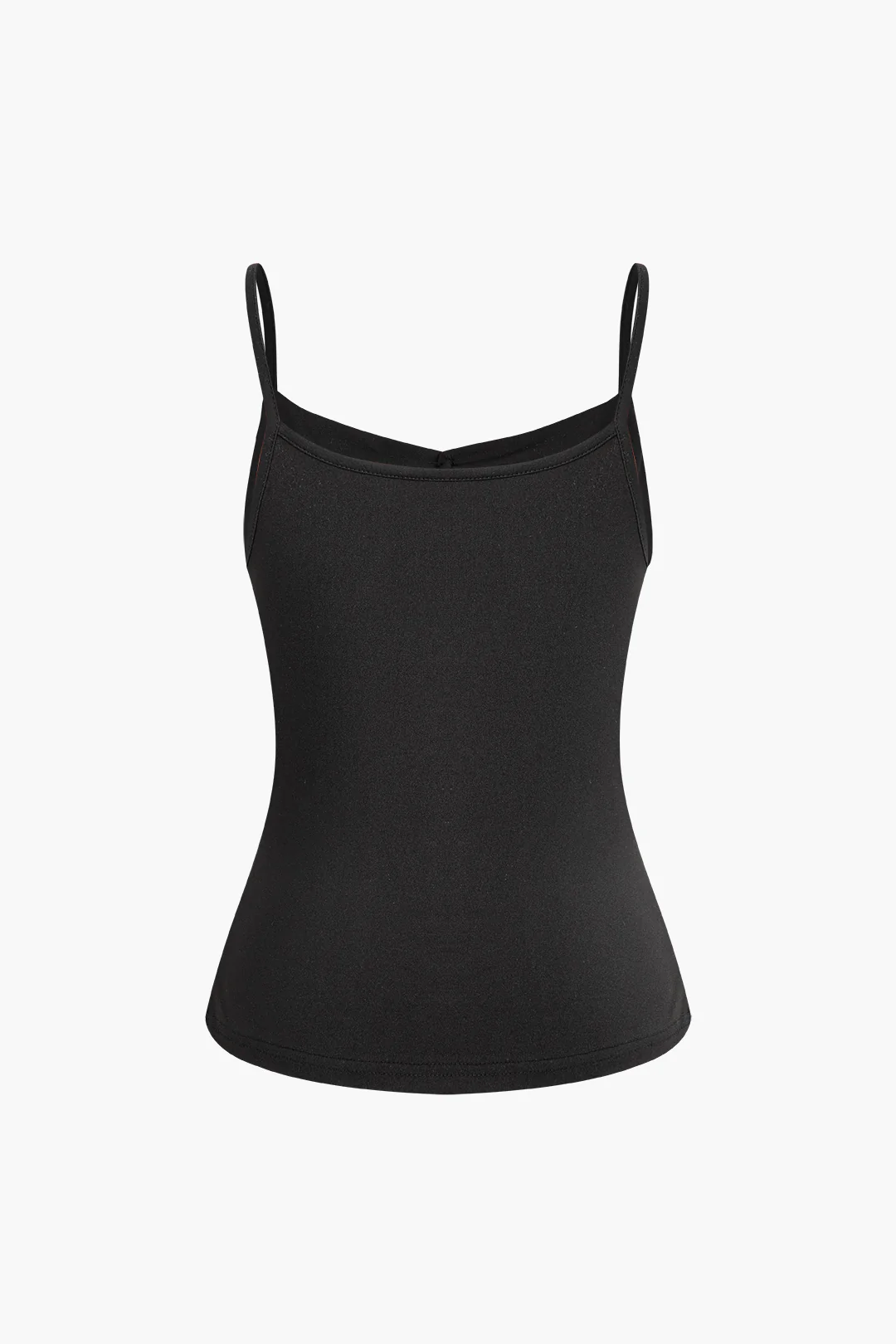 Solid Button Cut Out Cami Top - Weenar