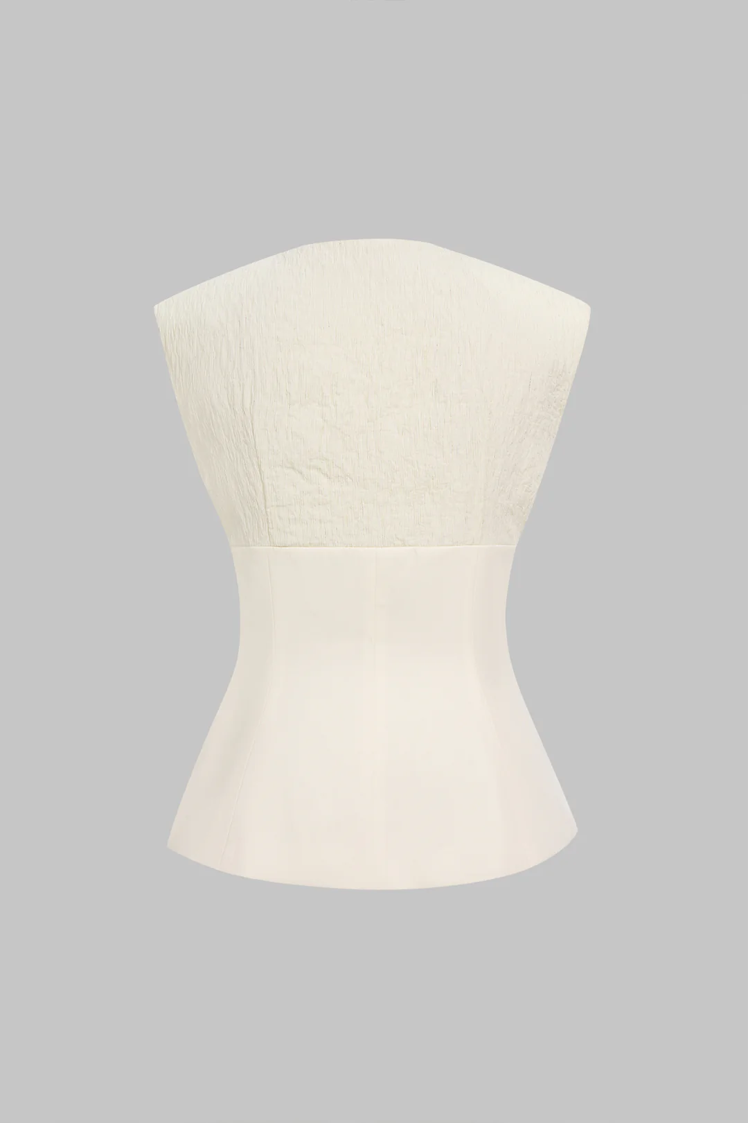 Textured Patchwork V-Neck Button Vest - Weenar