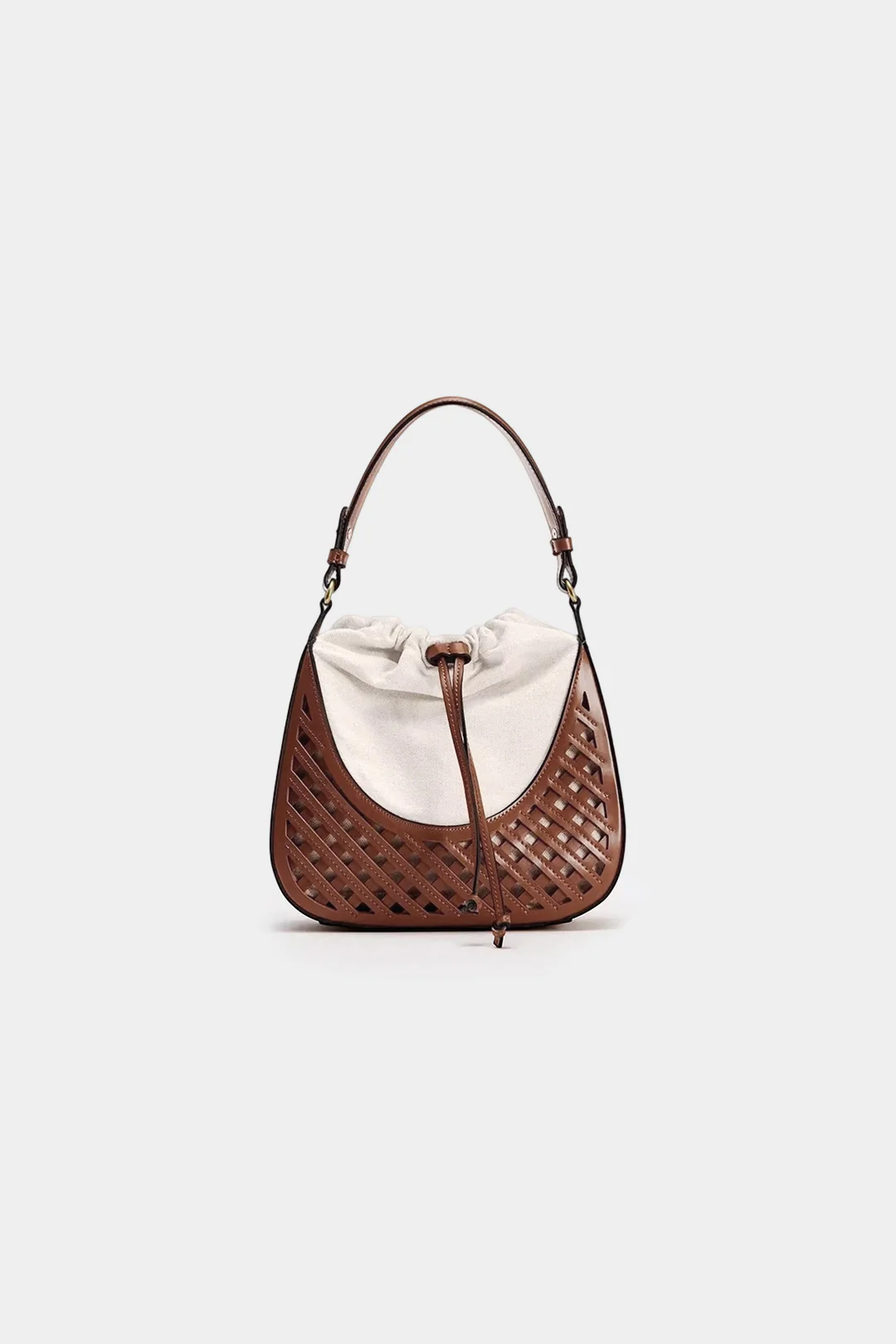Woven Hollow Out Tote Bag - Weenar