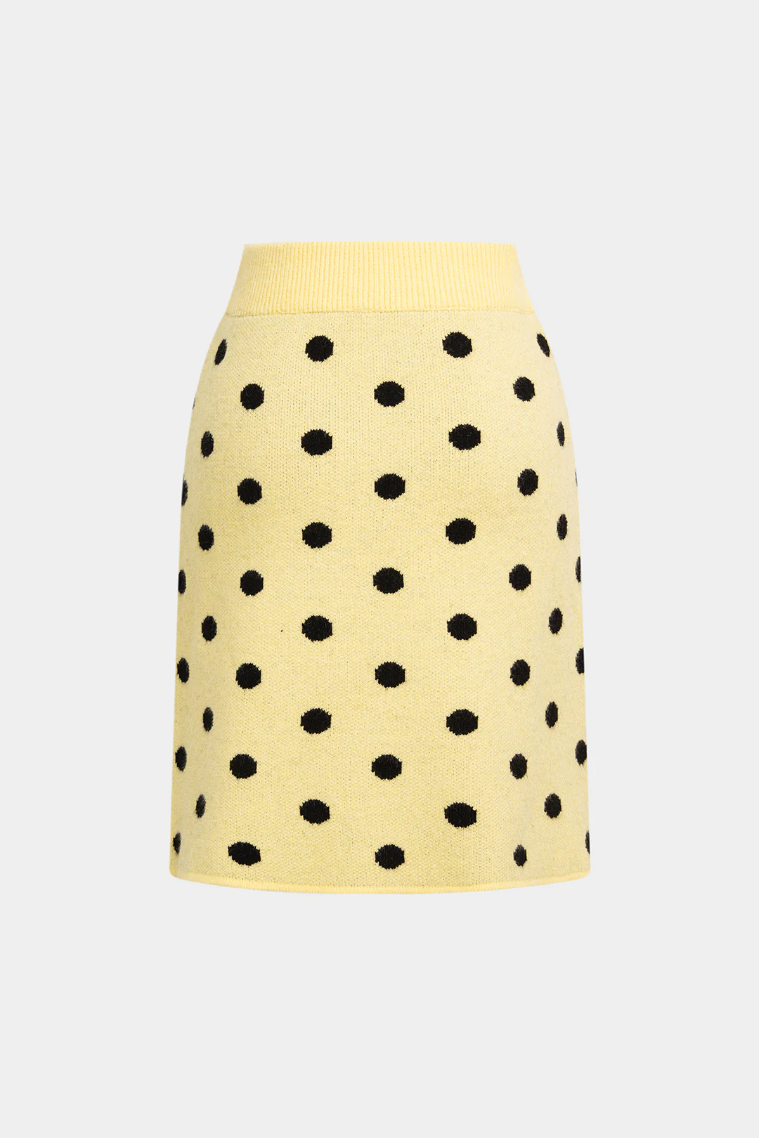 Knit Polka Dots Print Skirt - Weenar