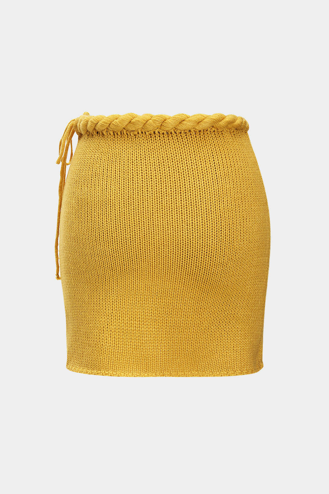 Knit Braided Tie-Up Skirt - Weenar