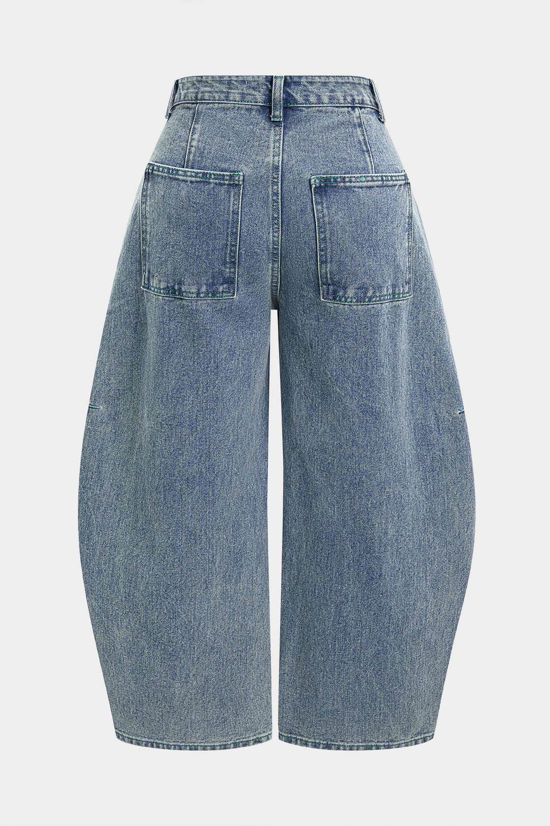 Plus Size Denim Wide Leg Jeans - Weenar