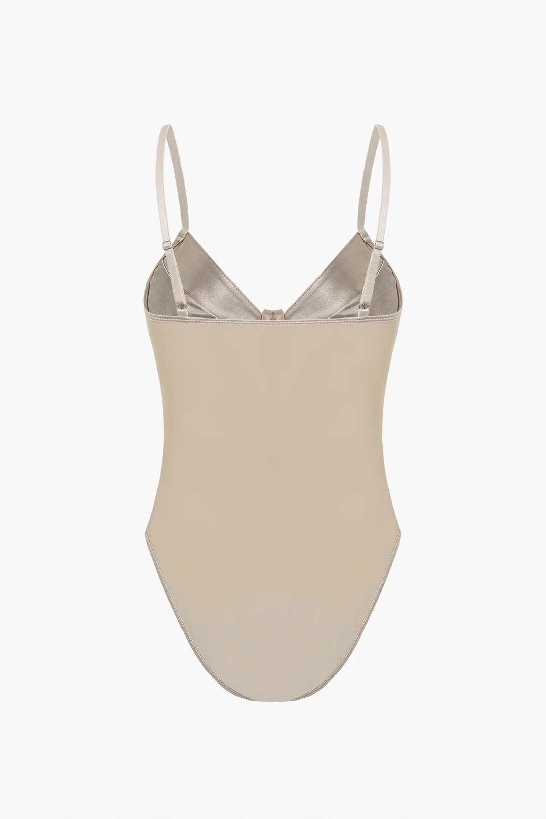Satin Patchwork Sleeveless Bodysuit - Weenar