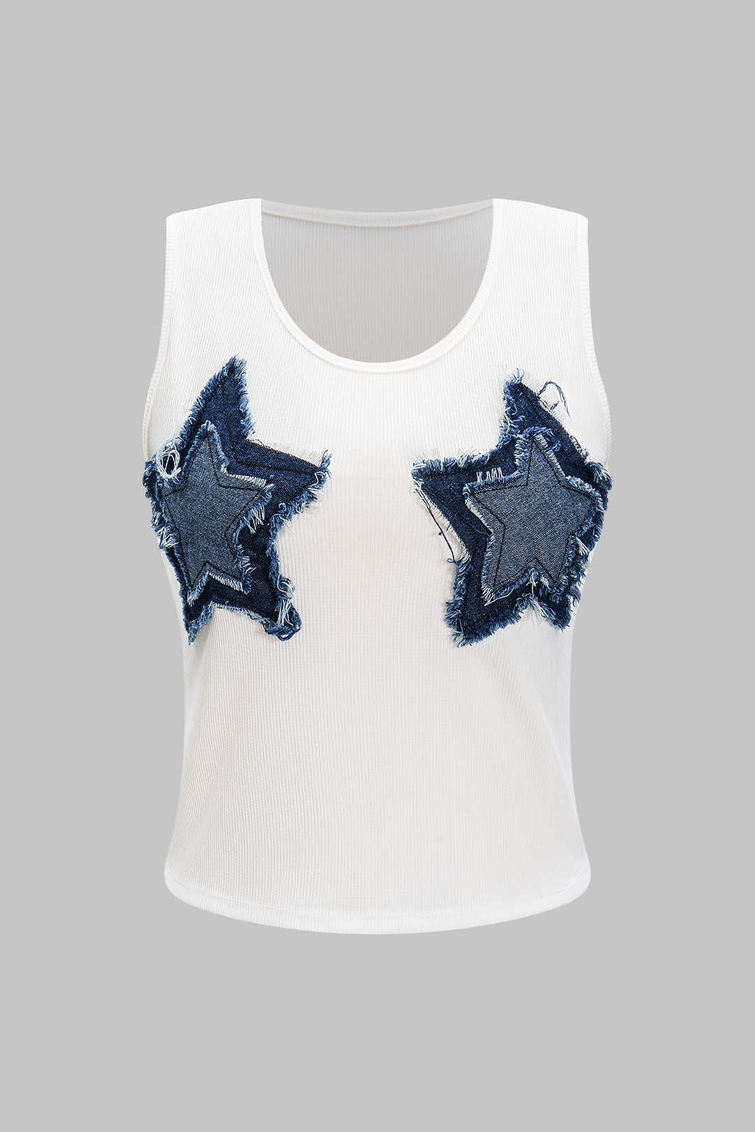 Denim Patchwork Tank Top - Weenar