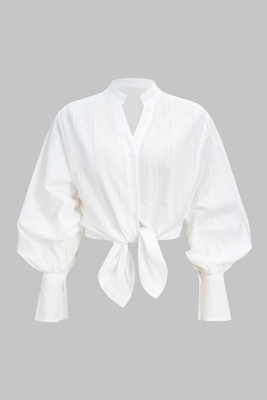 Texture Button Long-Sleeve Shirt - Weenar