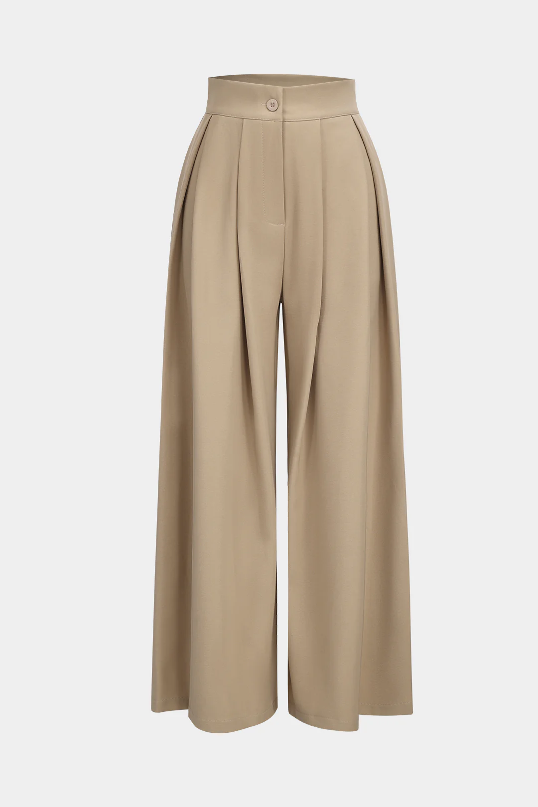 Wide Leg Pleated Trousers - Weenar