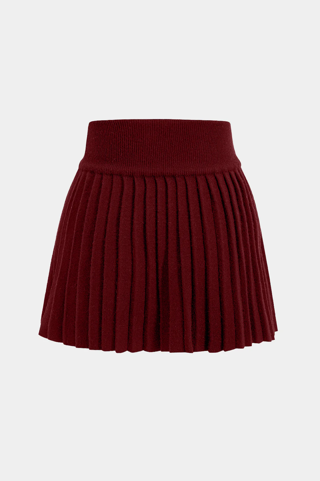 Basic Knit Pleated Skirt - Weenar