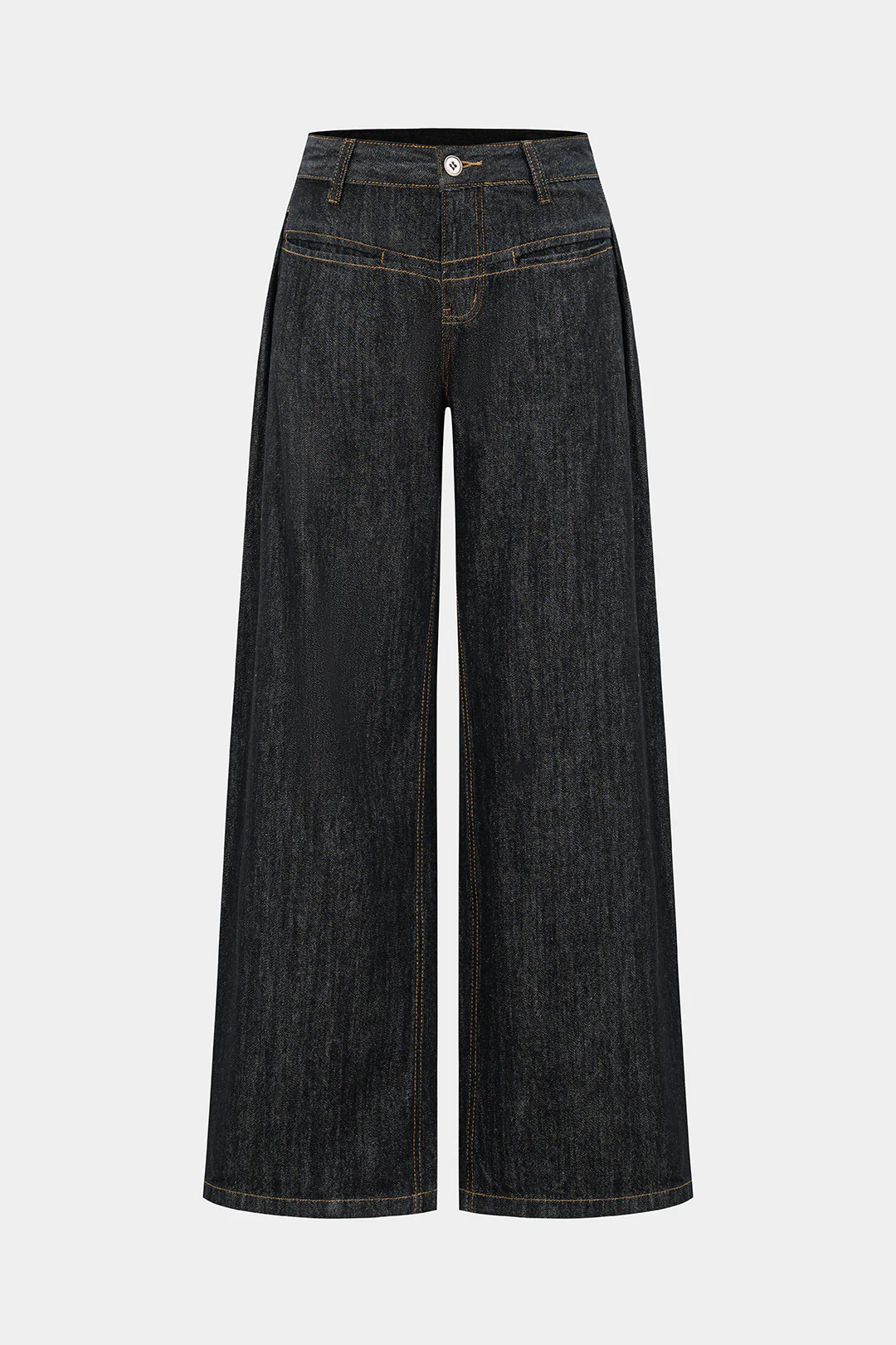 Denim Button Low Waist Jeans - Weenar