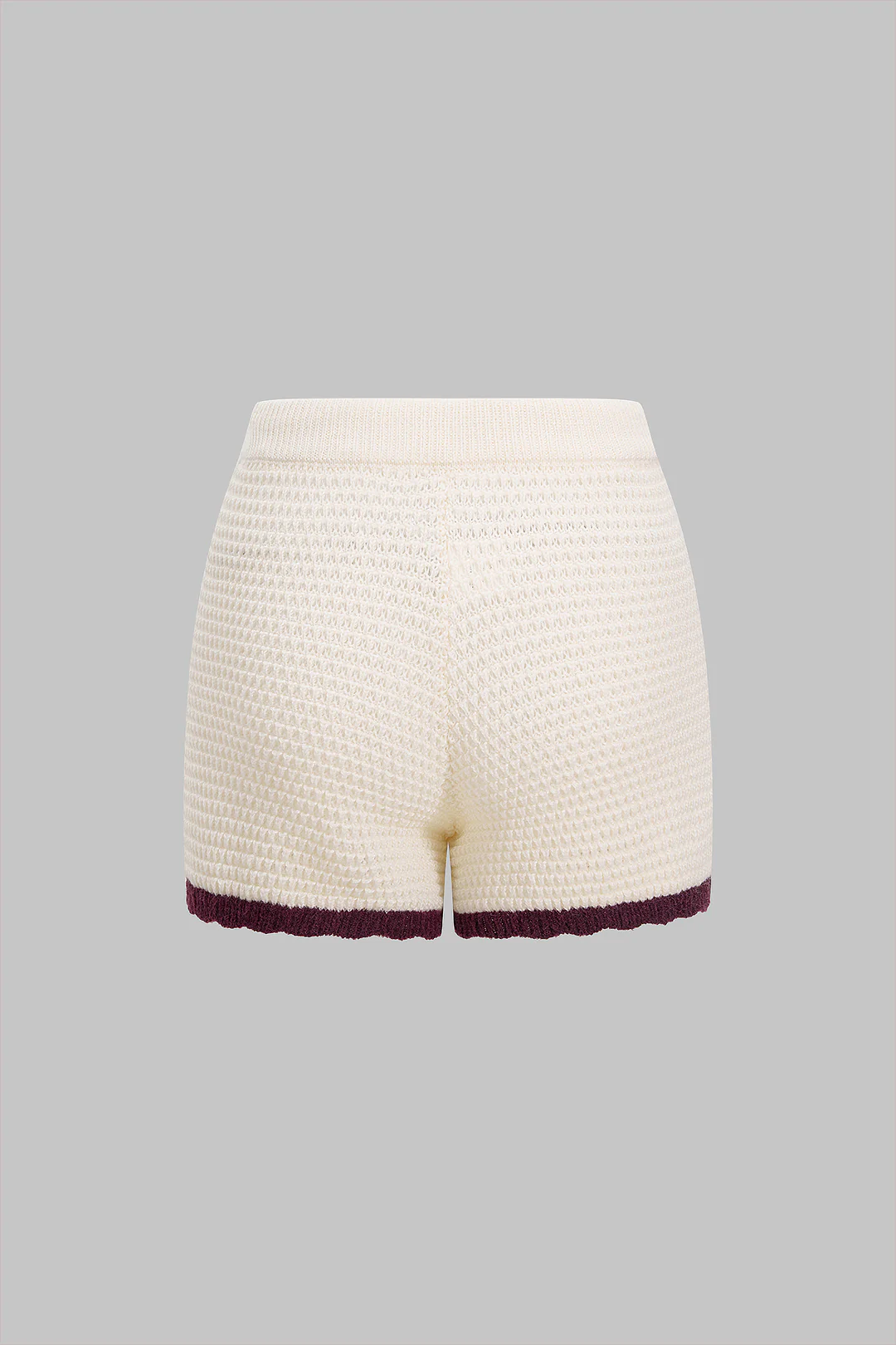 Knit Tie-Up Contrast Shorts - Weenar