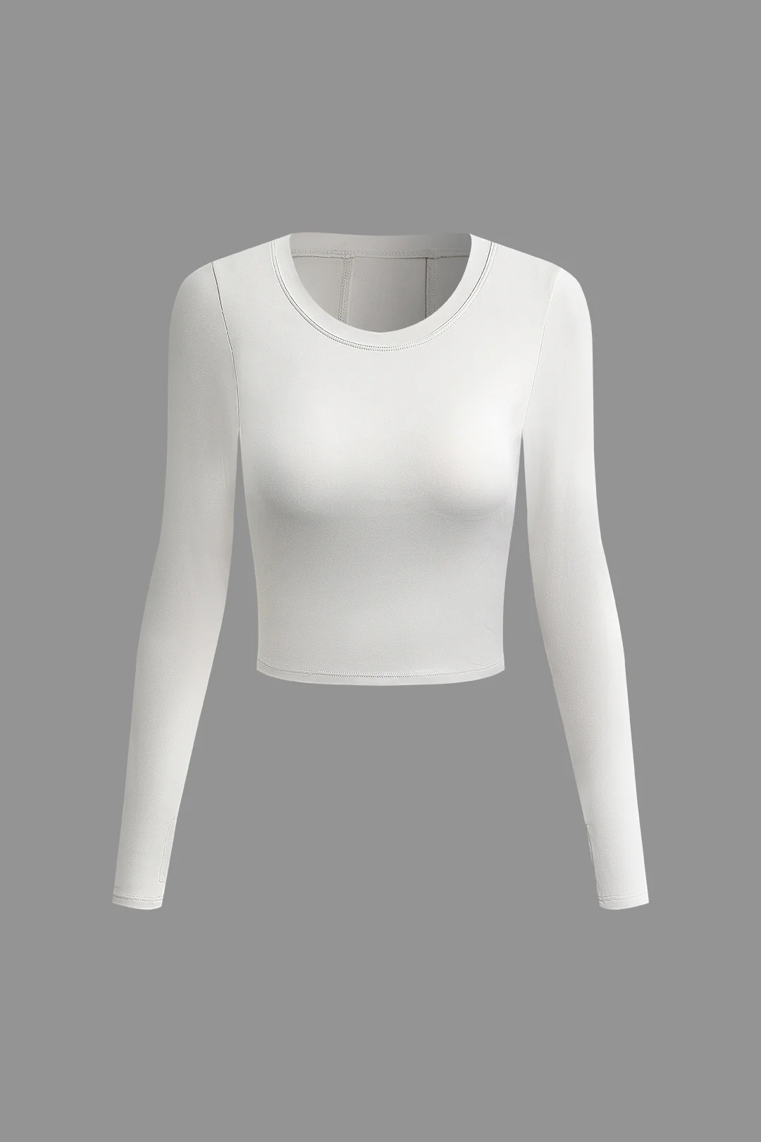 Twist Knot Cut Out Long Sleeve Sports Top - Weenar
