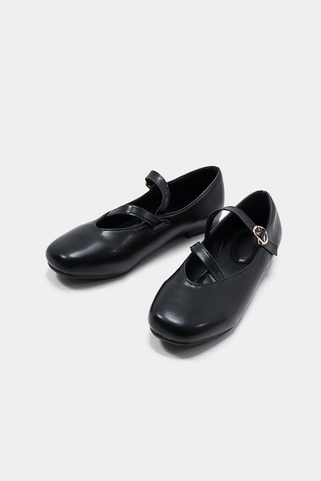 Leather Round Flats - Weenar