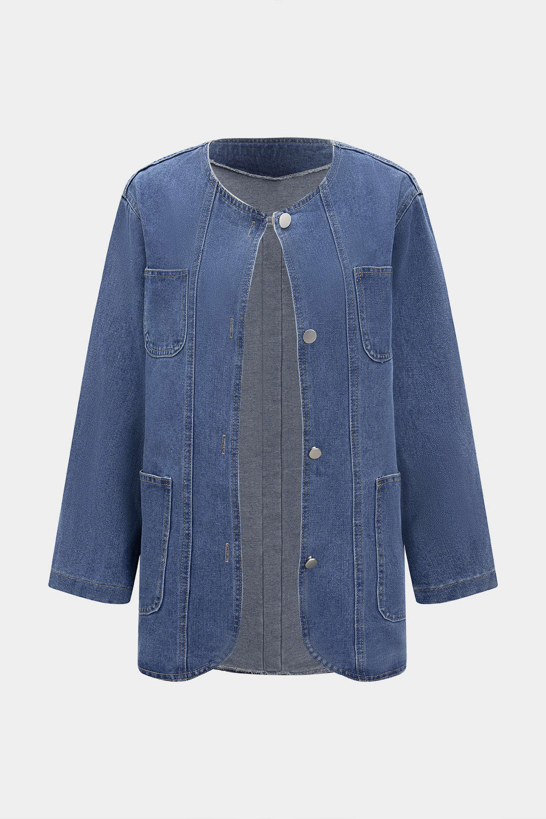Denim Button Pocket Outerwear - Weenar