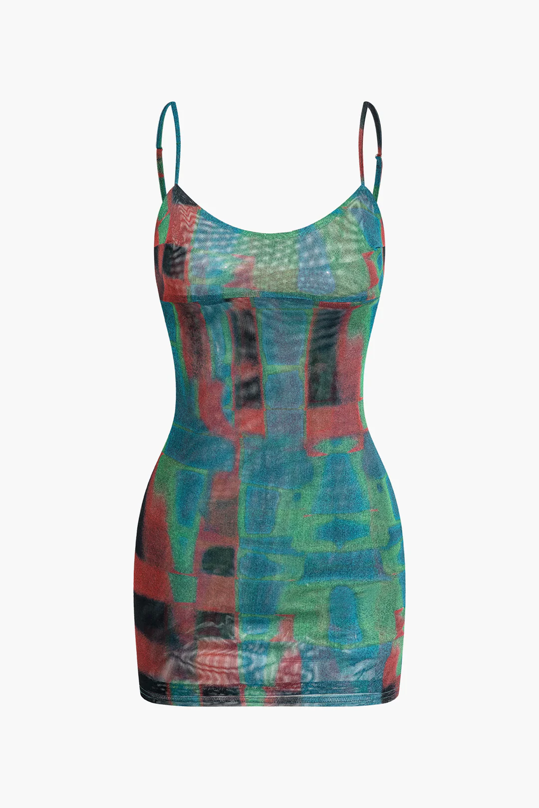 Ombre Print Sleeveless Mini Dress - Weenar
