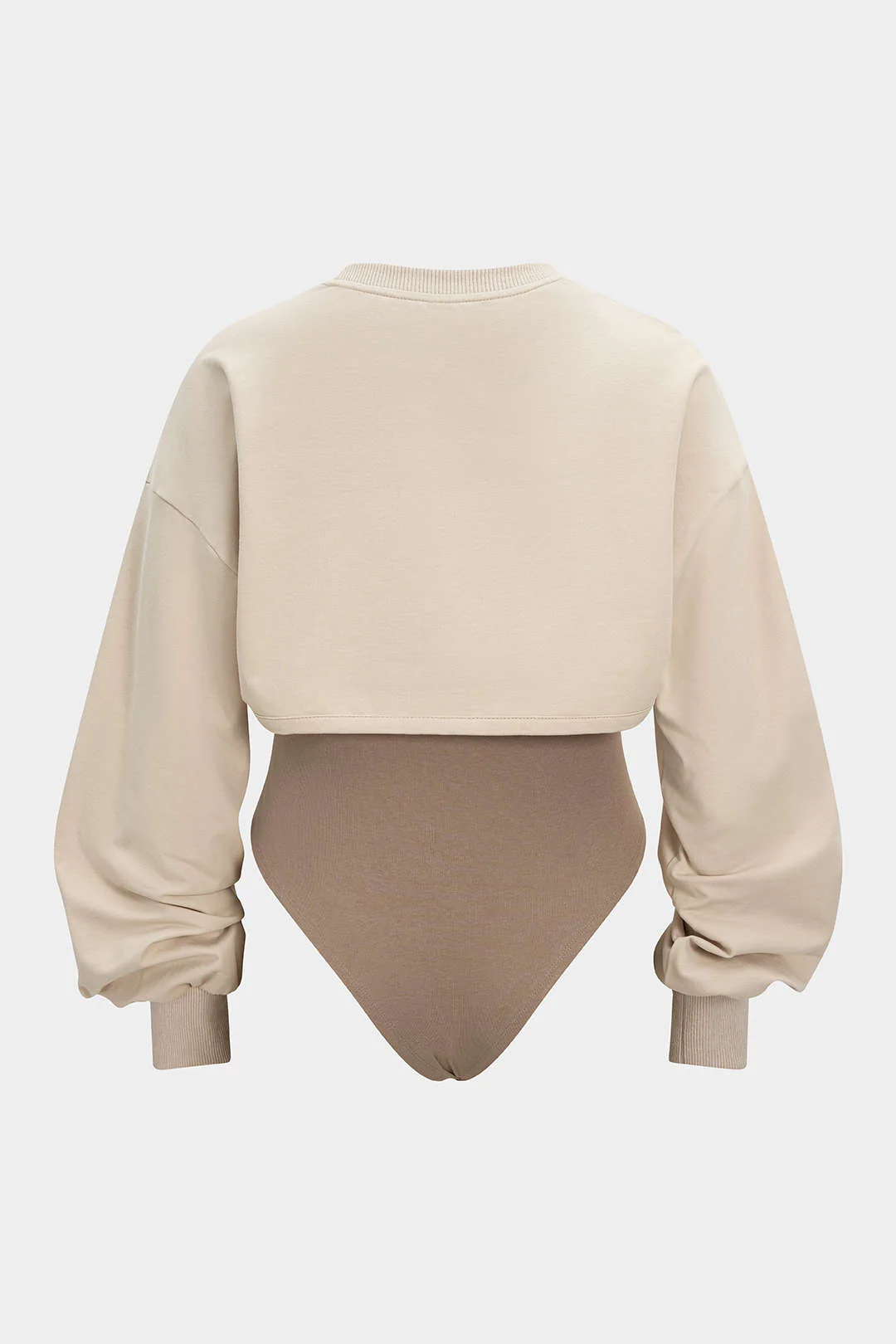 Plus Size Asymmetrical Cut Out Long Sleeve Bodysuit - Weenar