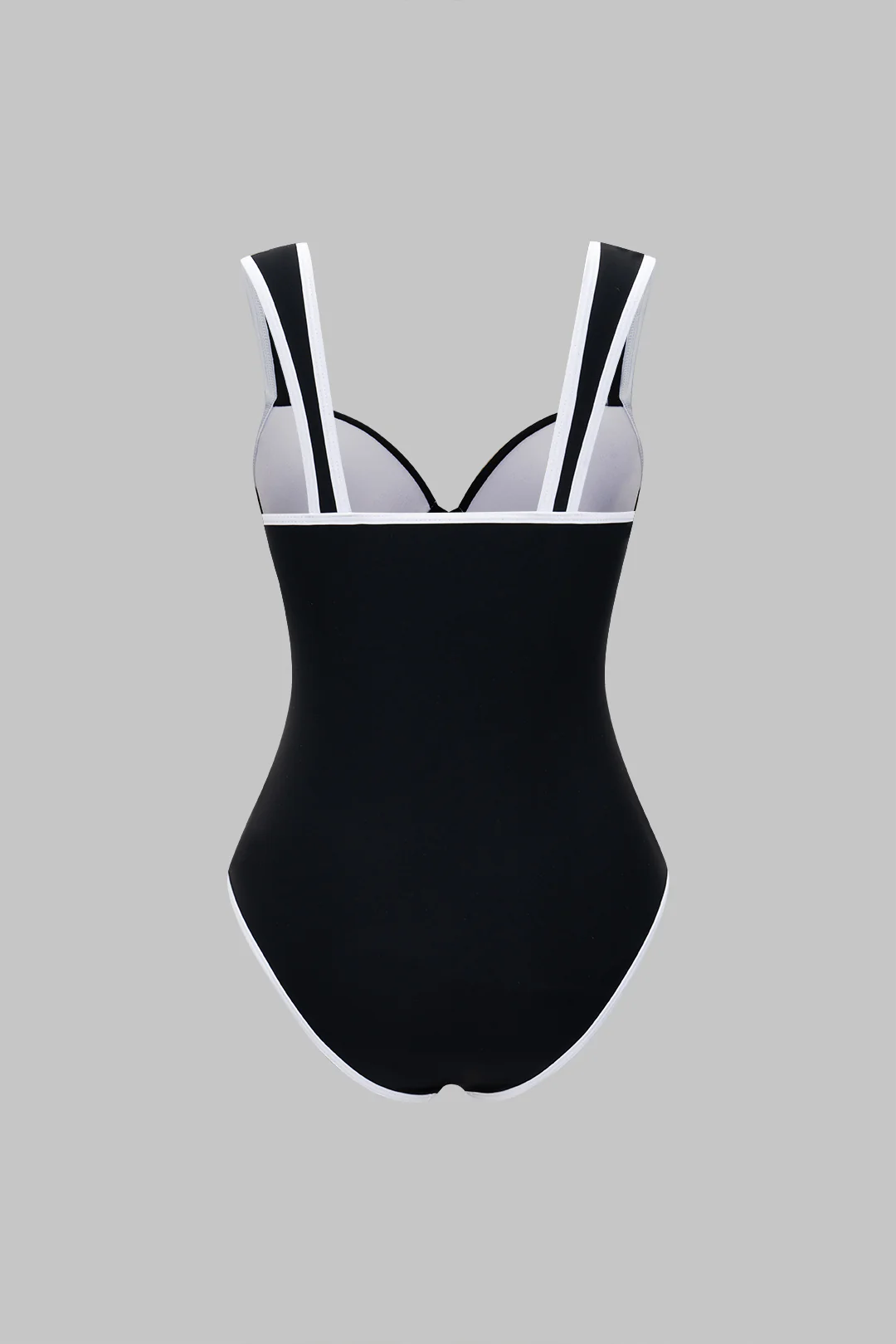 Contrast Sleeveless Swimsuit - Weenar