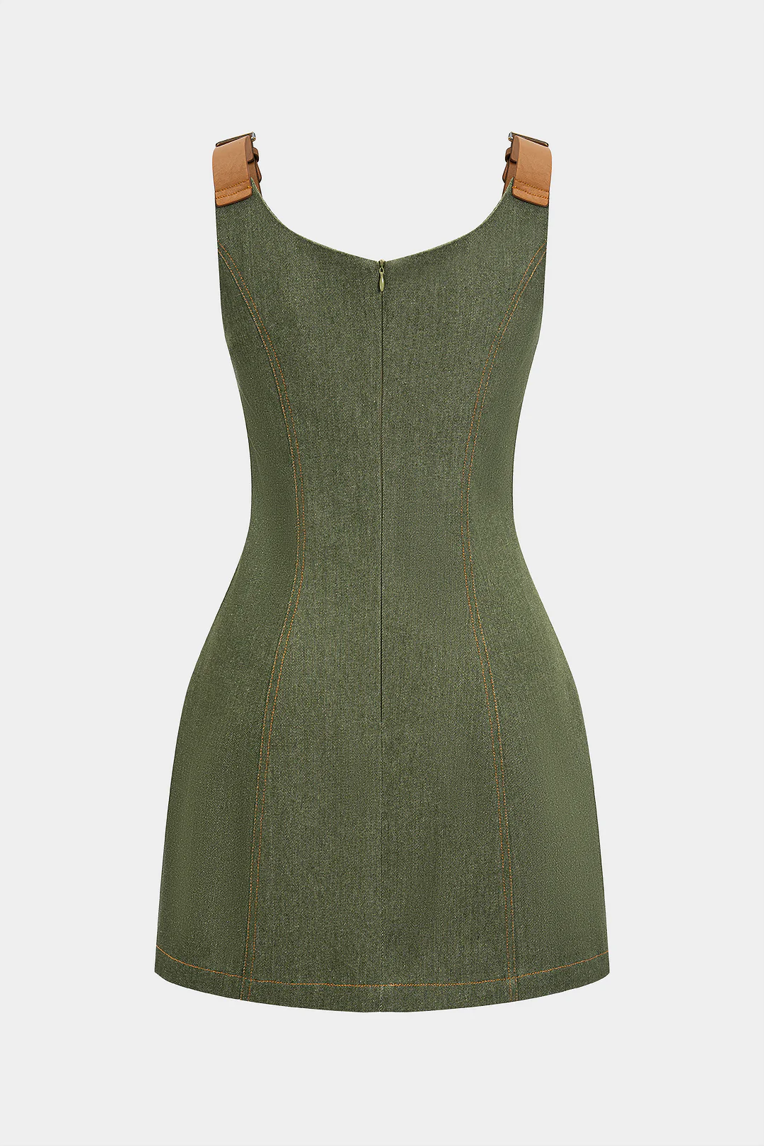Metallic Decor Sleeveless Dress - Weenar