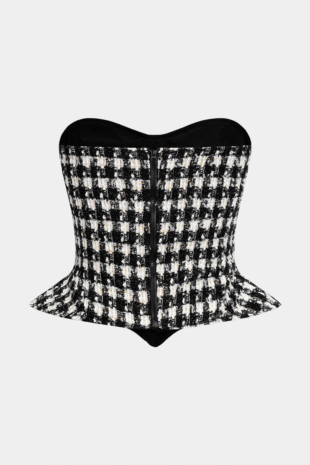 Zipper Strapless Tube Top - Weenar