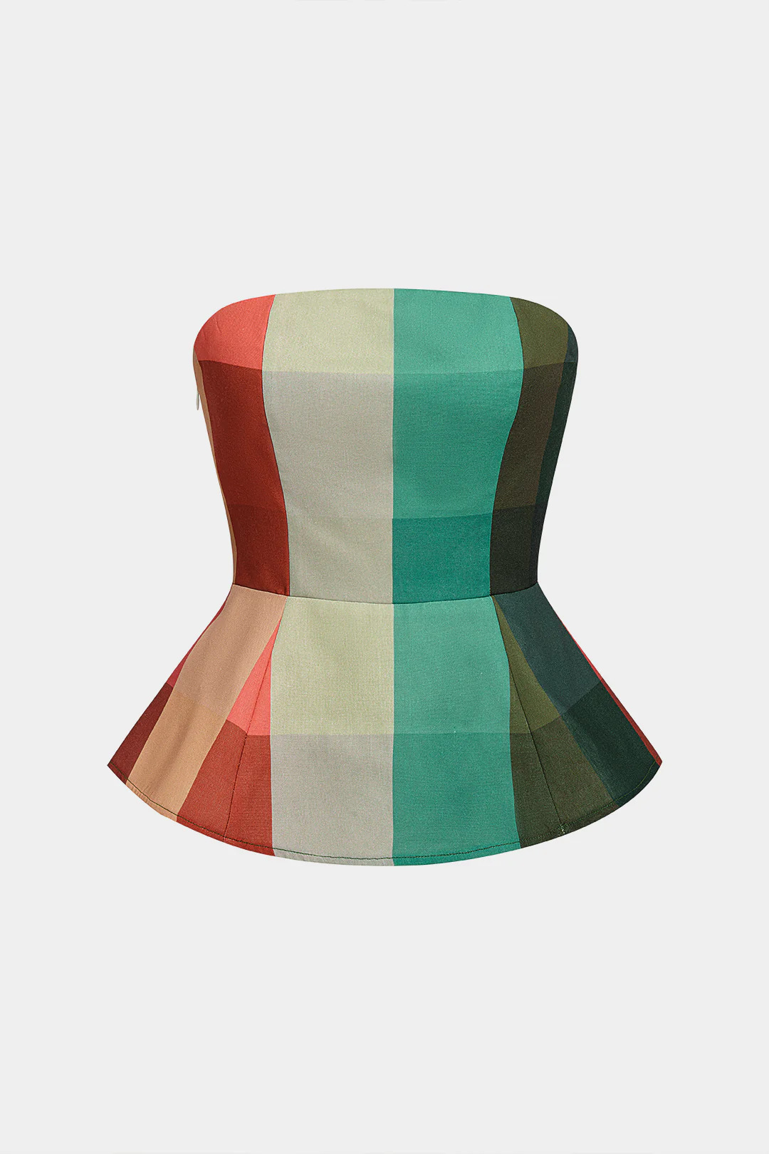 Plaid Print Tube Top - Weenar