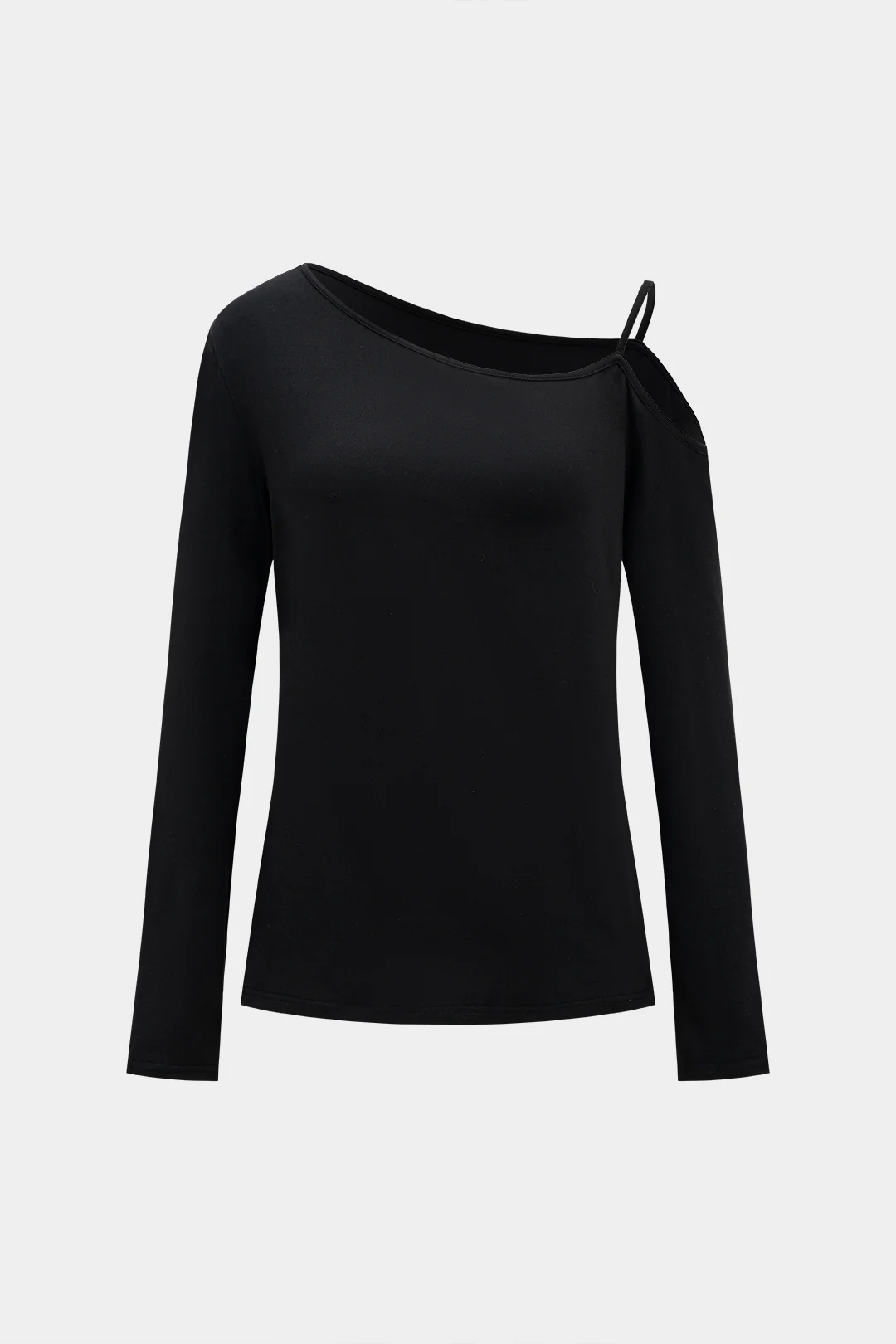 One Shoulder Long Sleeve Sweatshirt - Weenar