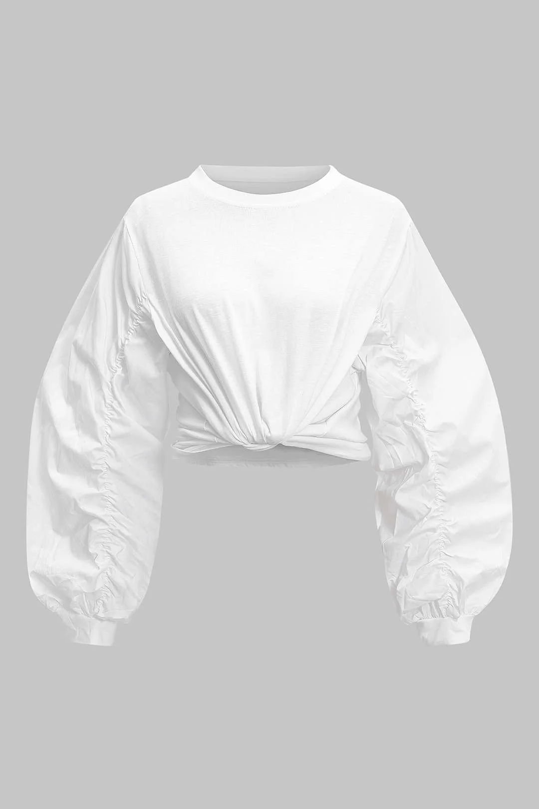 Round Neck Long-Sleeve Top - Weenar