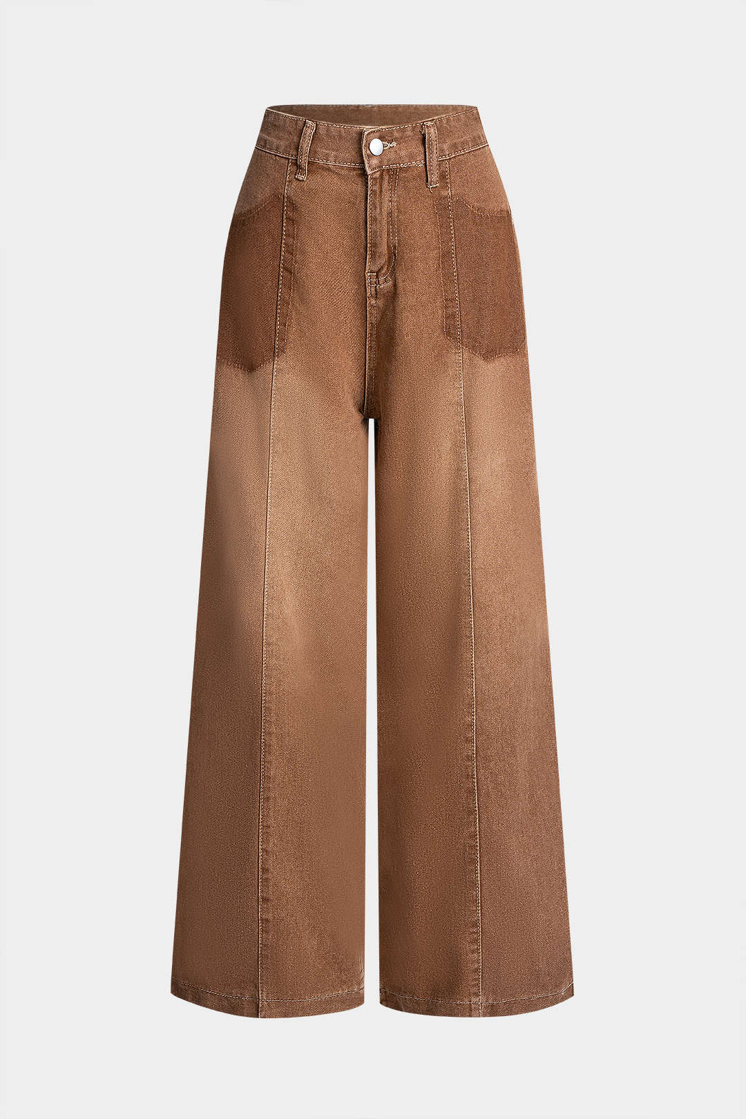 Denim High Waist Wide Leg Jeans - Weenar