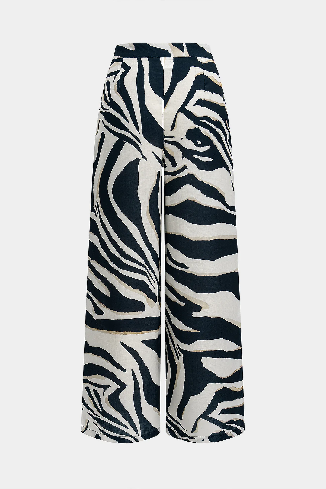 Contrast Stripe Print Trousers - Weenar