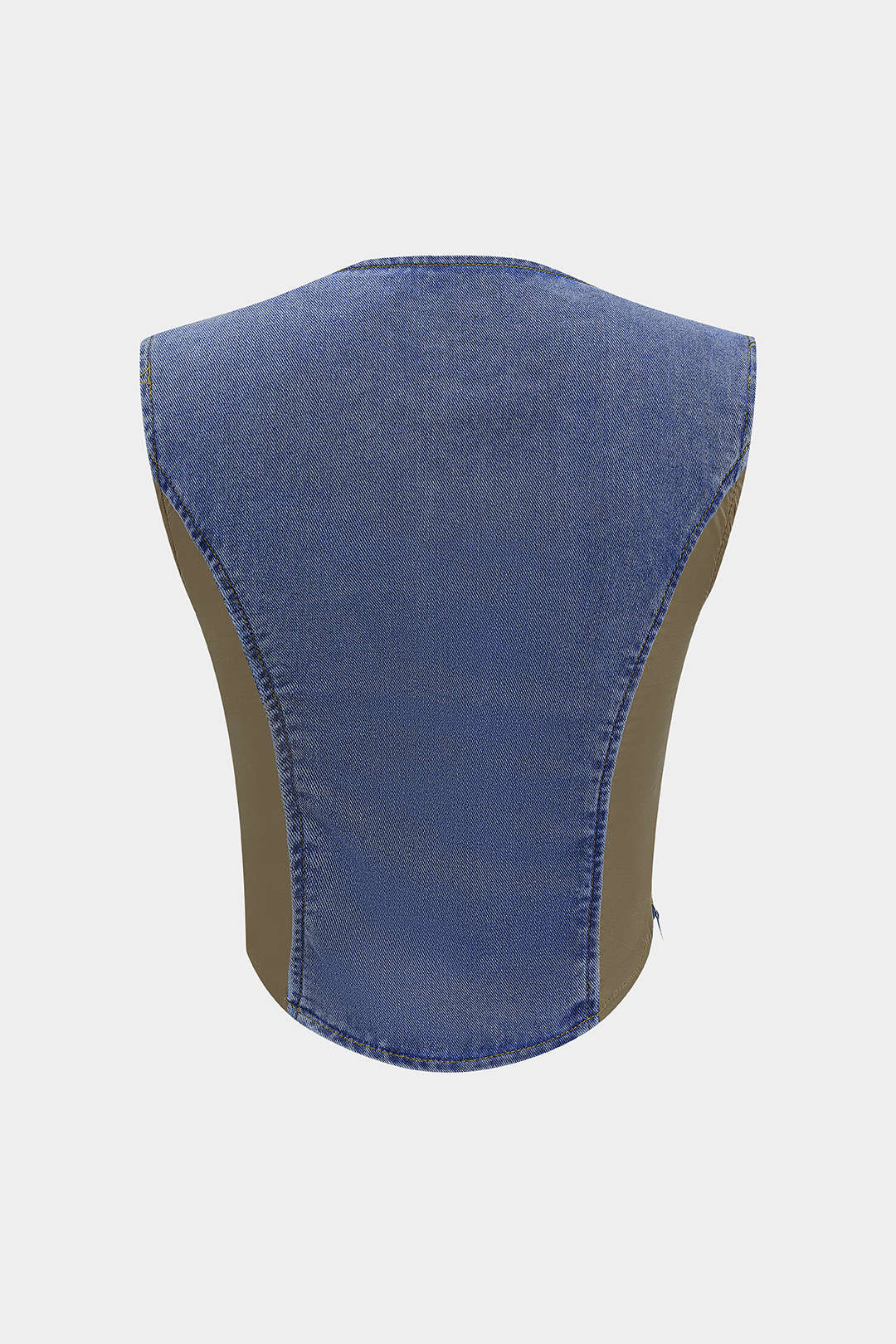 Denim Bustier Patchwork Top - Weenar