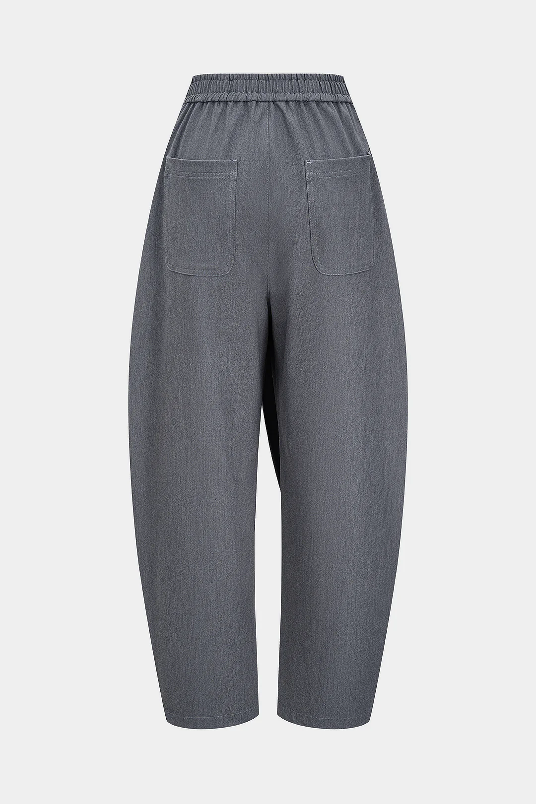 Tie-Up Asymmetrical Ruched Pants - Weenar
