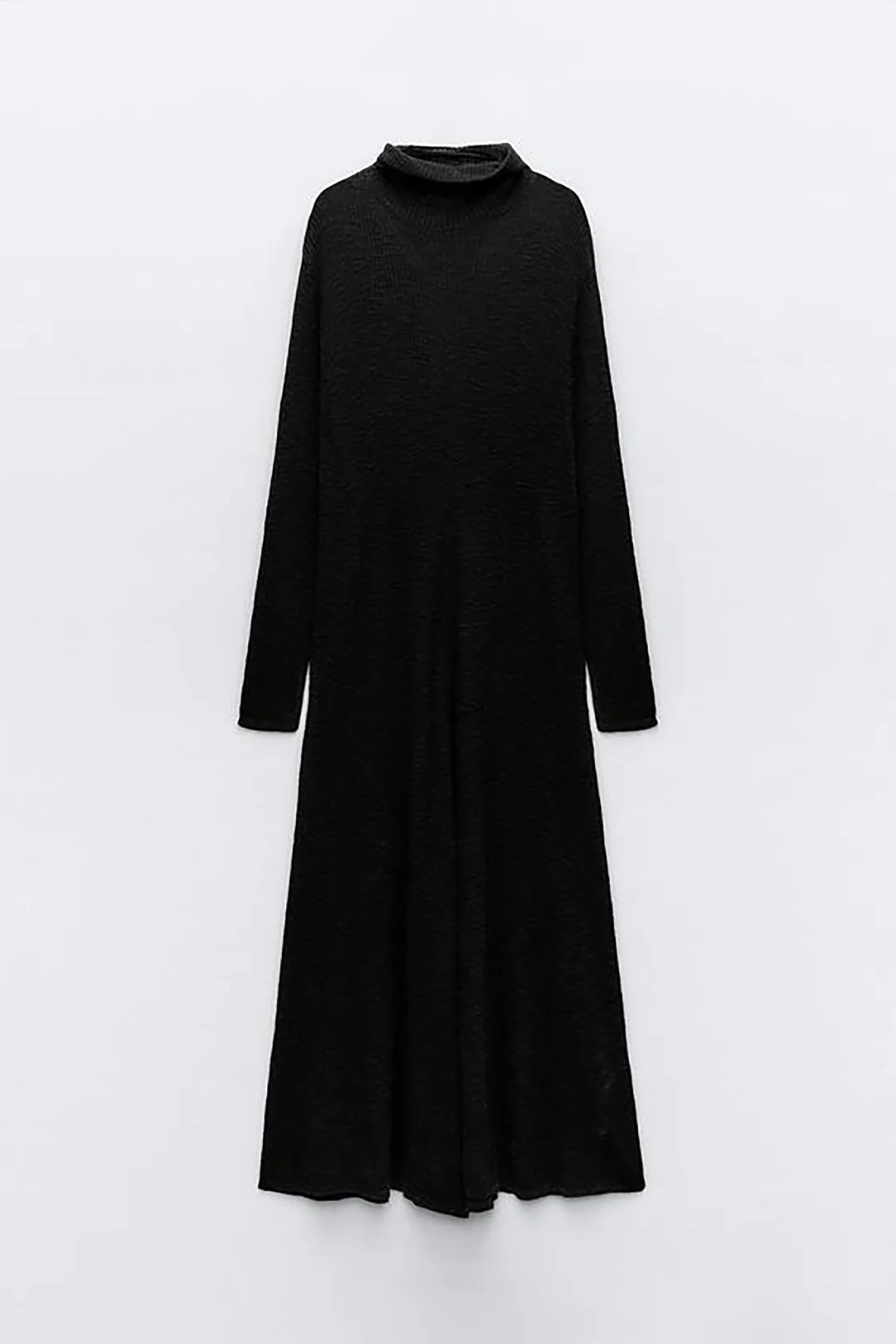 Mock Neck Long Sleeve Maxi Dress - Weenar