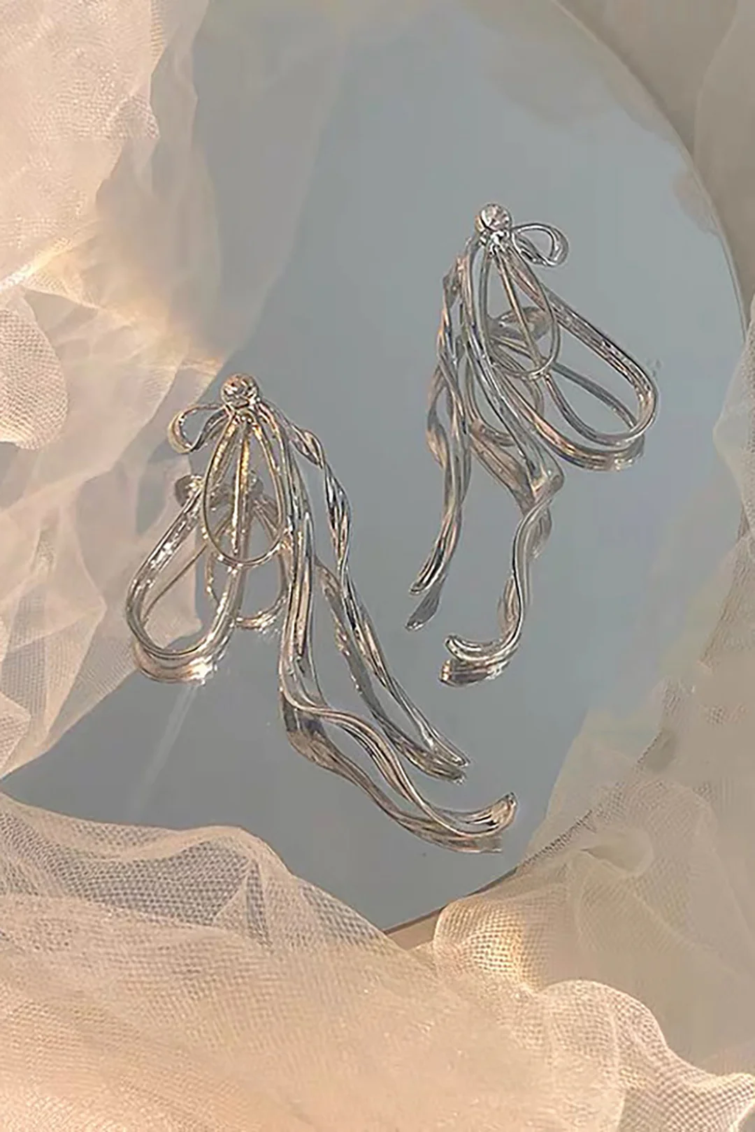 Metal Irregular Earrings - Weenar
