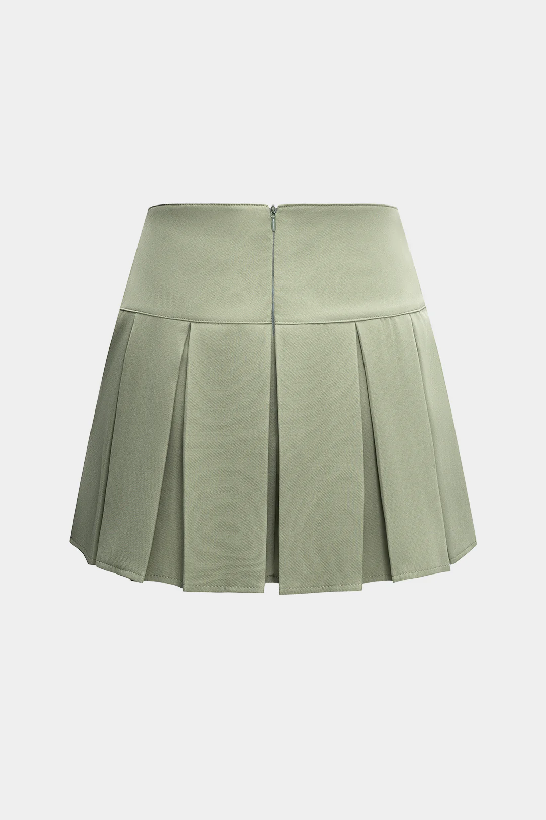 Zipper Detail Ruched Skirt - Weenar
