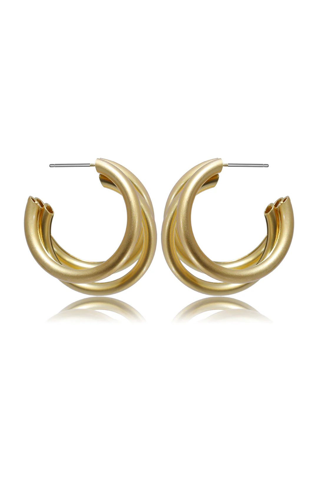 Irregular Metallic Geometric Earrings - Weenar
