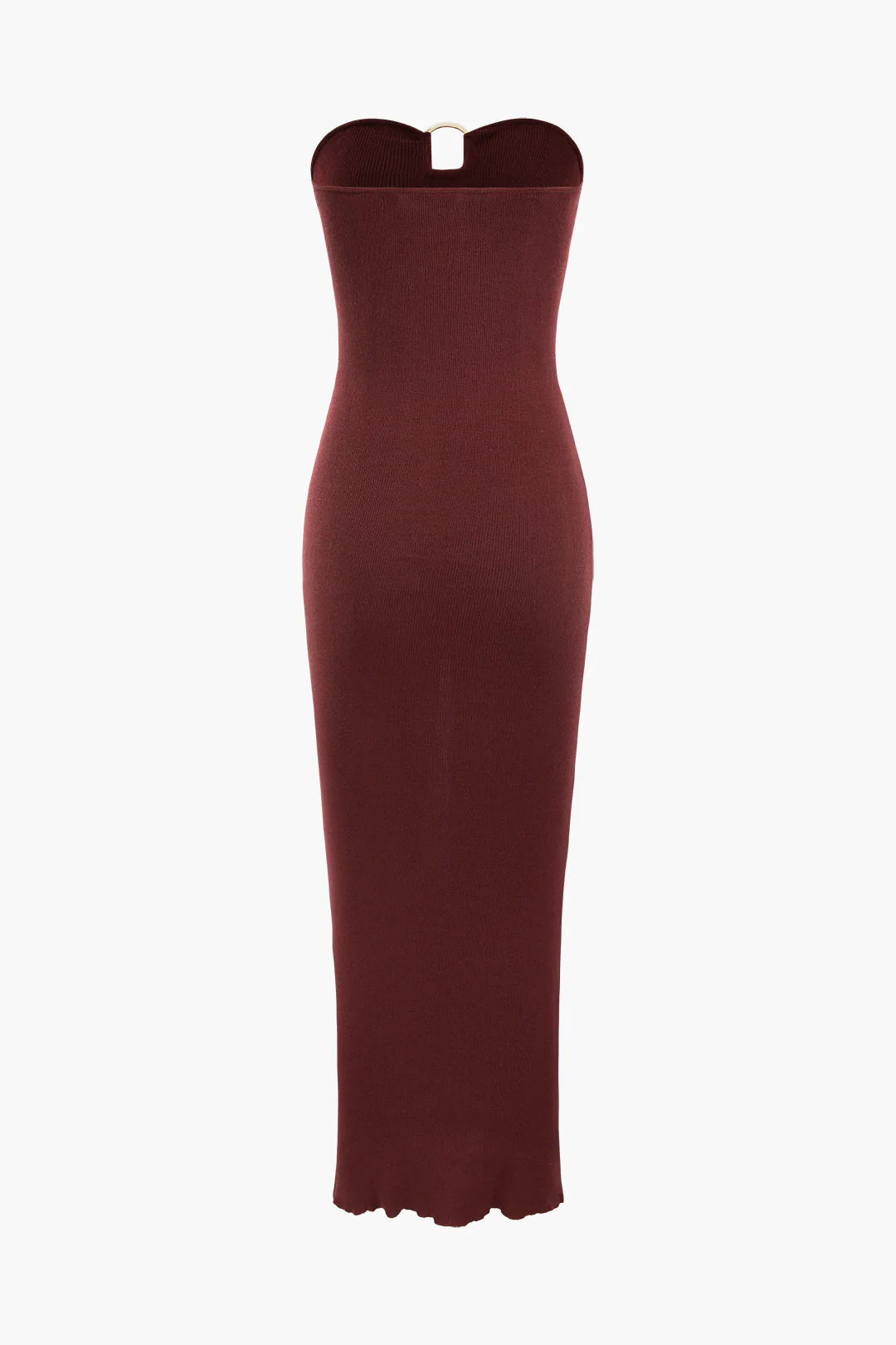 Metallic Decor Backless Sleeveless Maxi Dress - Weenar